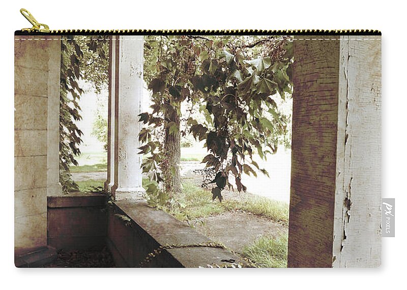 Mansion Zip Pouch featuring the photograph Full of Listening by Char Szabo-Perricelli
