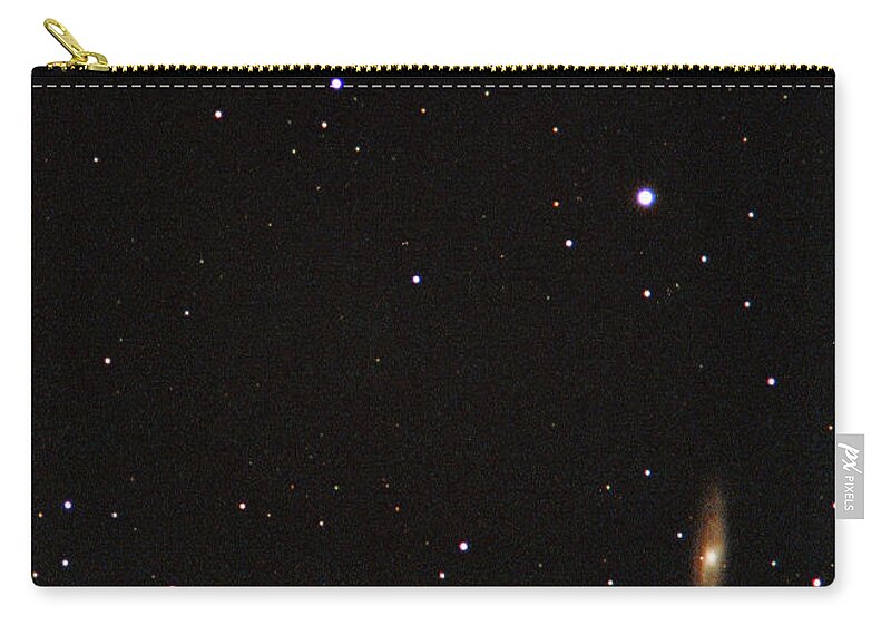 Black Color Zip Pouch featuring the photograph Galaxy by Imagenavi
