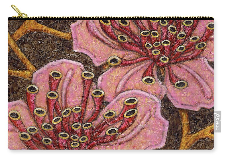 Garden Zip Pouch featuring the painting Garden Room 41 by Amy E Fraser
