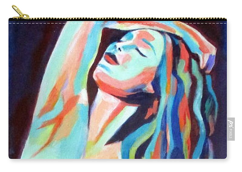 Affordable Original Art Zip Pouch featuring the painting Gentle nude by Helena Wierzbicki