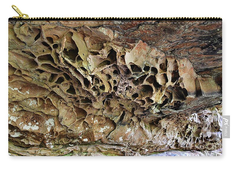Geology Zip Pouch featuring the photograph Geological Structure by Phil Perkins