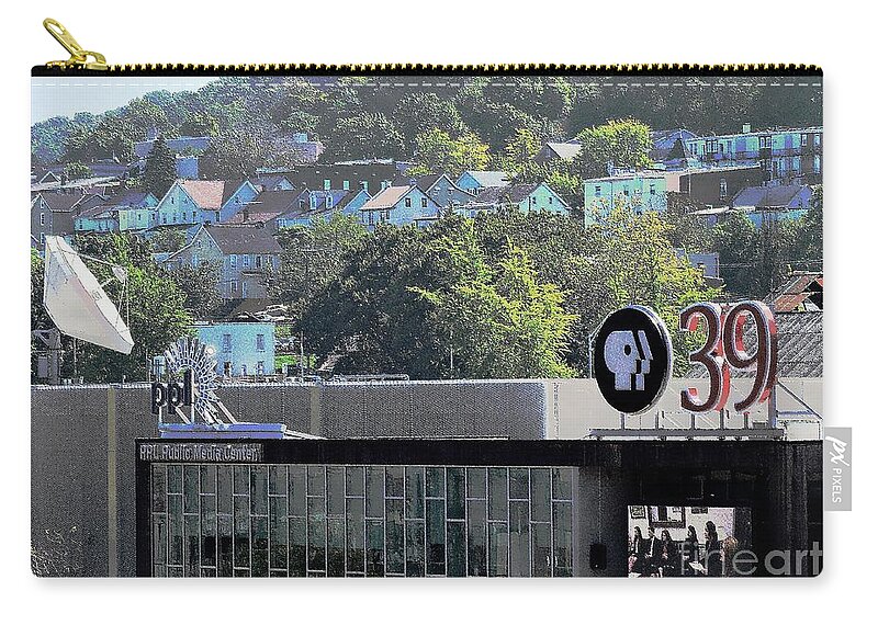 Streetphotography Zip Pouch featuring the photograph Get With The Program by Tami Quigley