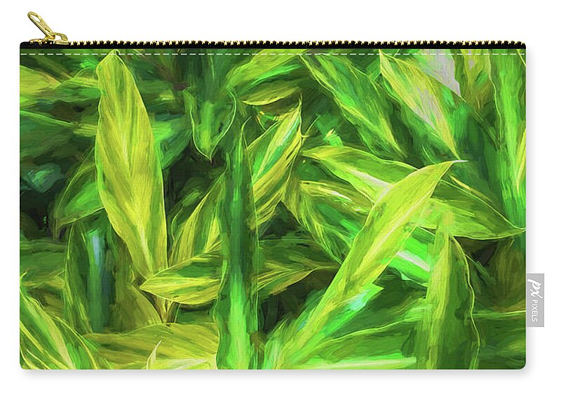 Ginger Alpinia Zip Pouch featuring the photograph Ginger Alpinia 100 by Rich Franco
