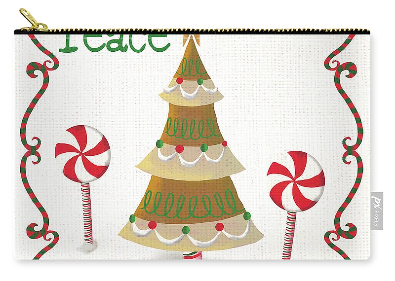 Gingerbread Carry-all Pouch featuring the painting Gingerbread Forest II by Andi Metz