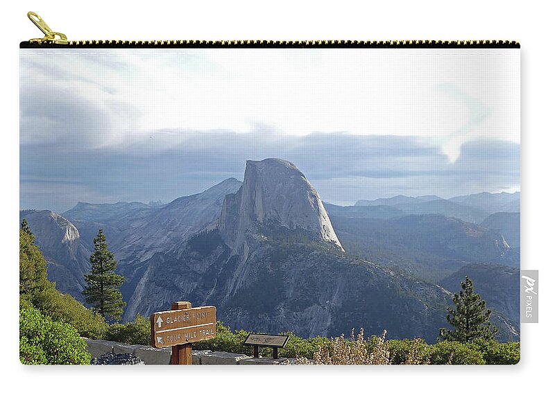 Usa Zip Pouch featuring the pyrography Glacier Point by Magnus Haellquist