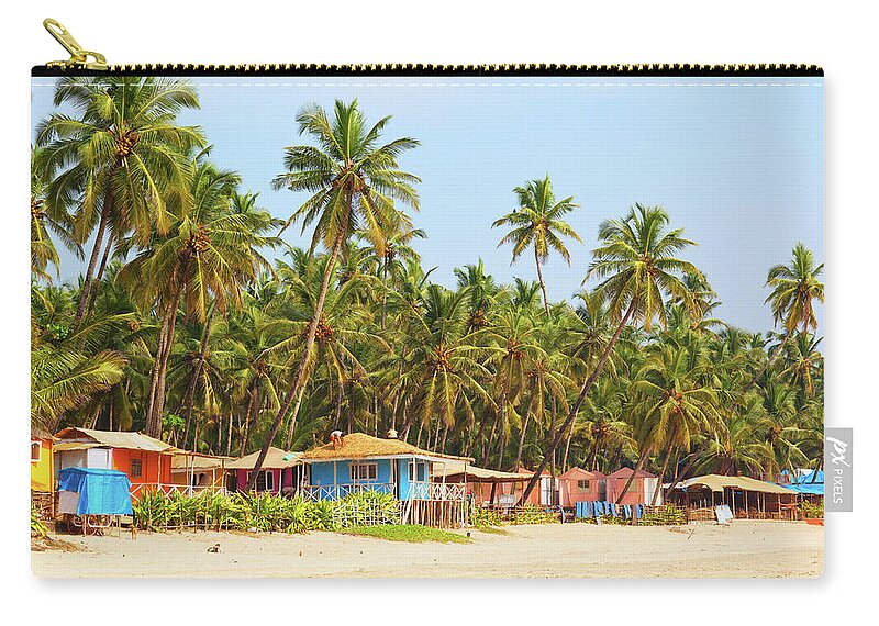 Tropical Rainforest Zip Pouch featuring the photograph Goa - Palolem by Cinoby