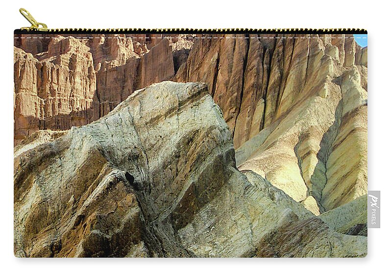 Golden Canyon Zip Pouch featuring the photograph Golden Canyon by David Meznarich
