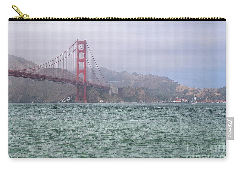 Golden Gate Bridge Zip Pouch featuring the photograph Golden Gate Bridge II by Veronica Batterson
