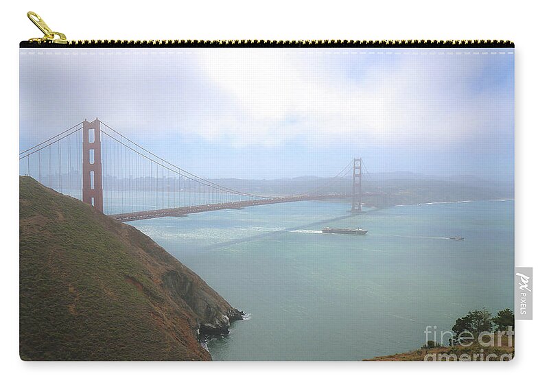 Golden Gate Bridge Zip Pouch featuring the photograph Golden Gate Bridge by Veronica Batterson