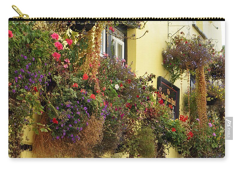 Padstow Zip Pouch featuring the photograph Golden Lion pub, Padstow, Cornwall by David Birchall