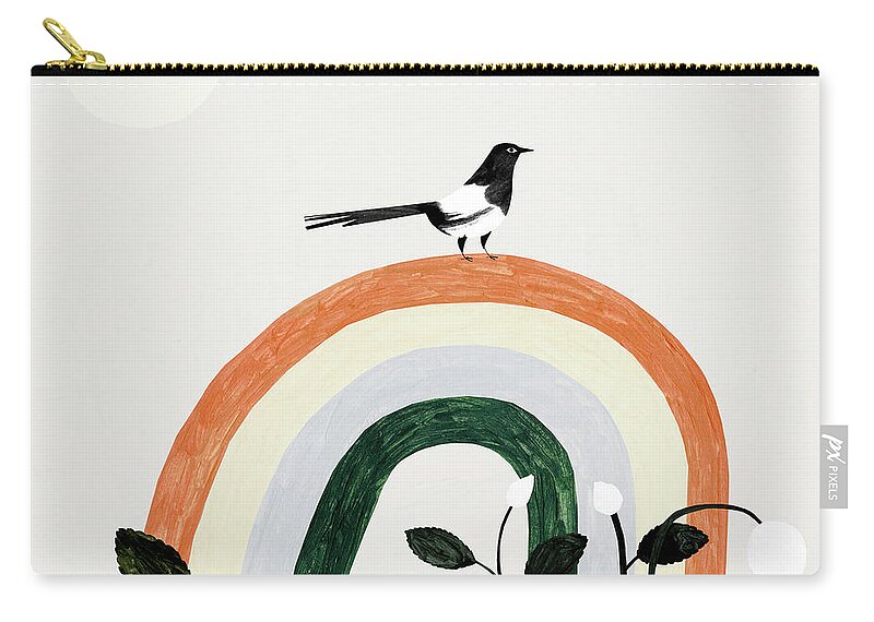 Good Morning Zip Pouch featuring the painting Good Morning by Lea Le Pivert