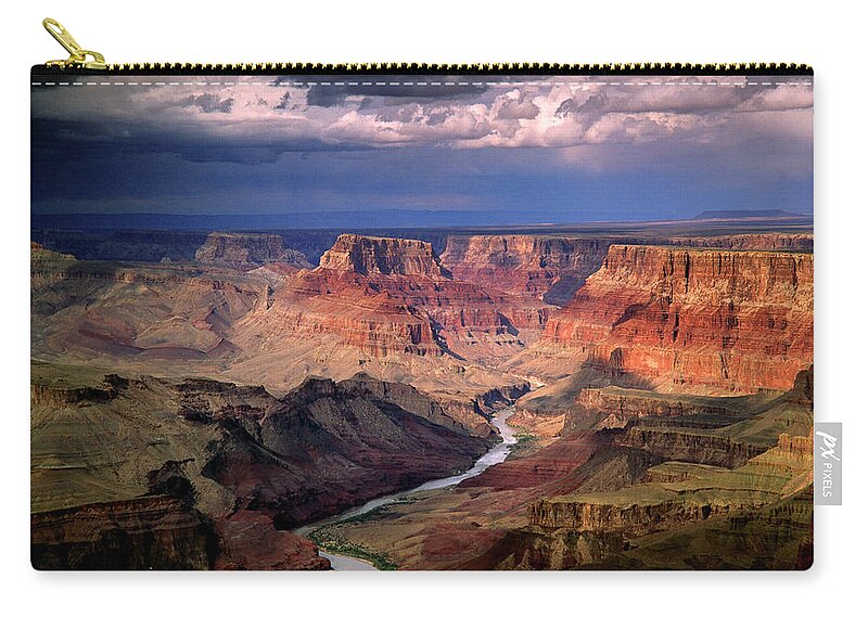 Scenics Zip Pouch featuring the photograph Grand Canyon, Arizon, Usa by Michael Busselle
