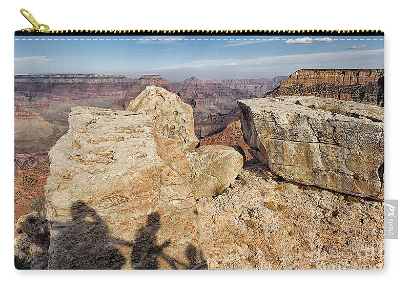 Top Artist Zip Pouch featuring the photograph Grand Canyon Silhouettes by Norman Gabitzsch