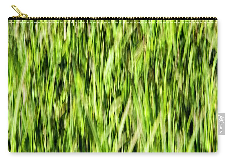 Grass Carry-all Pouch featuring the photograph Grass Pattern 1 by Kathy Paynter