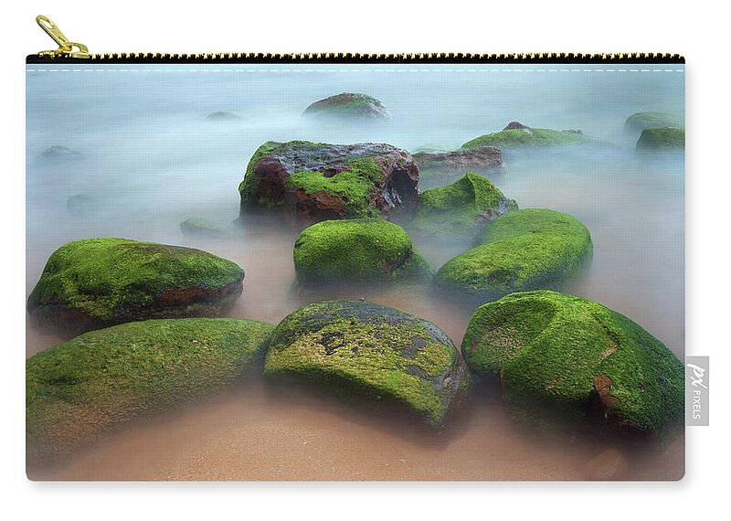 Green Mossy Rocks And Misty Water by Steve Daggar Photography