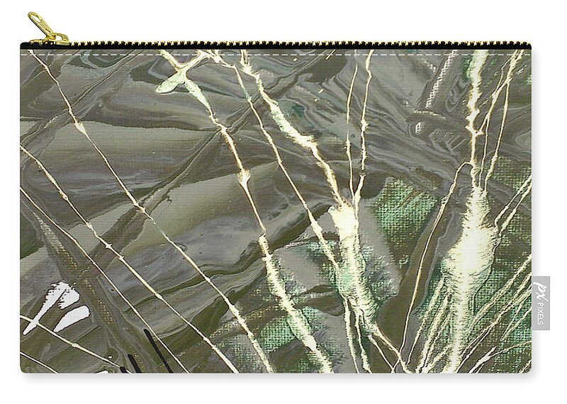  Zip Pouch featuring the digital art Grip by Jimmy Williams
