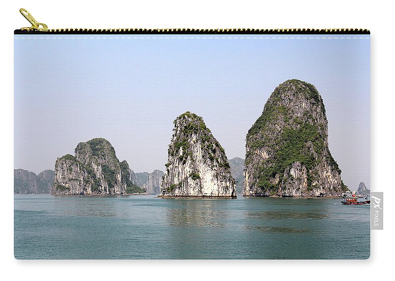 Ha Long Carry-all Pouch featuring the photograph Ha Long Bay - Viet Nam by Richard Krebs