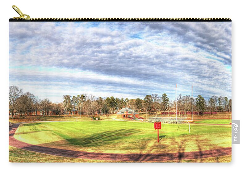 Fulton Field Zip Pouch featuring the photograph Hampden-Sydney VA Virginia - Hampden-Sydney College Fulton Field,Bernier Field by Dave Lynch