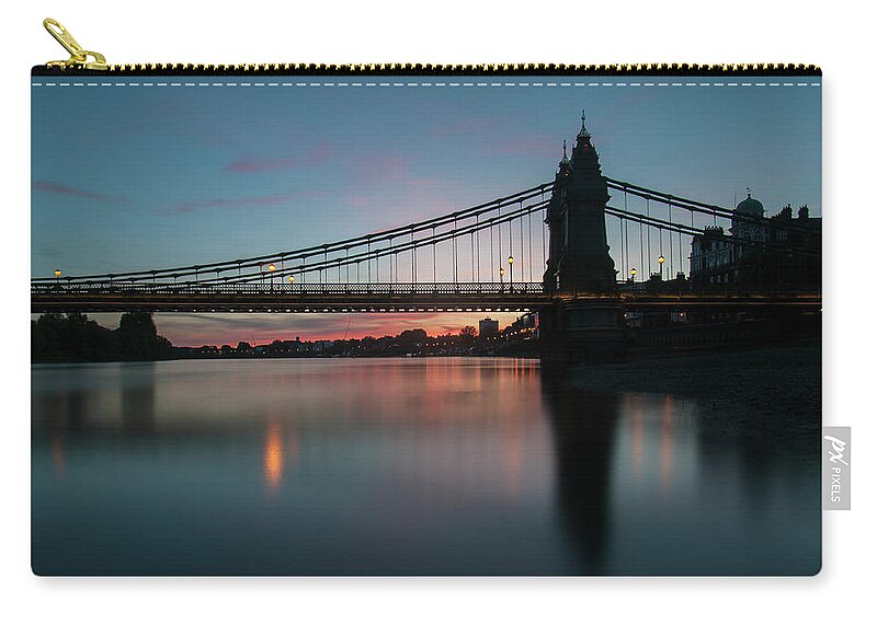 Built Structure Zip Pouch featuring the photograph Hammersmith Alight by Jaymarks Images