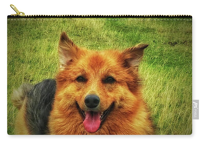 Dog Zip Pouch featuring the photograph Hannah Baby by Tikvah's Hope