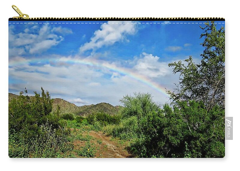 Affordable Zip Pouch featuring the photograph Happy Trails to You by Judy Kennedy