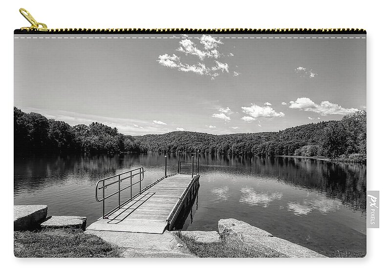 Harts Landing Zip Pouch featuring the photograph Hart's Landing on the Connecticut River by Robert Stanhope