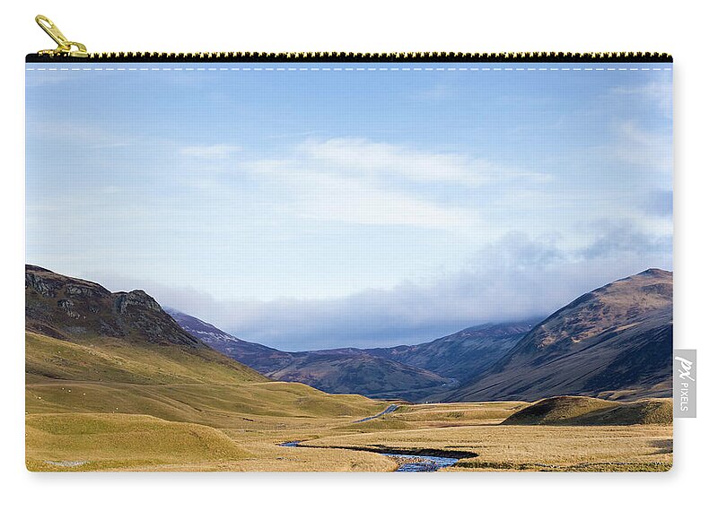 Cairngorms Zip Pouch featuring the photograph Highlands by Tanya C Smith
