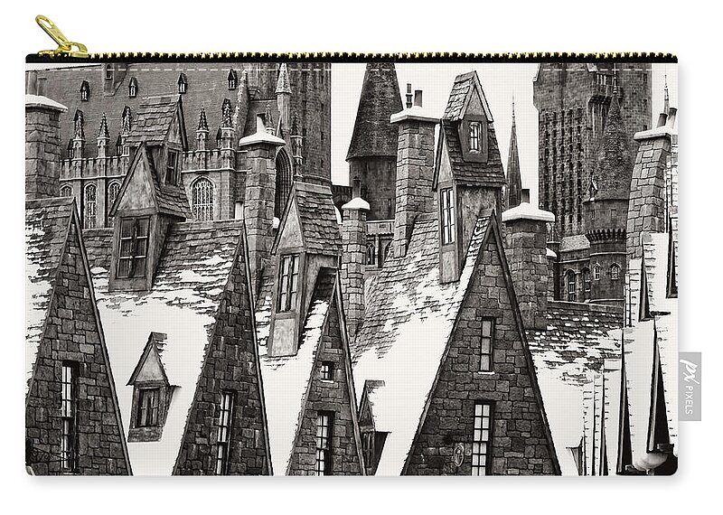 Hogsmeade Textures Carry-all Pouch featuring the photograph Hogsmeade Textures by Dark Whimsy