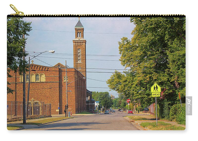 In Focus Zip Pouch featuring the photograph Holy Cross by Nancy Dunivin