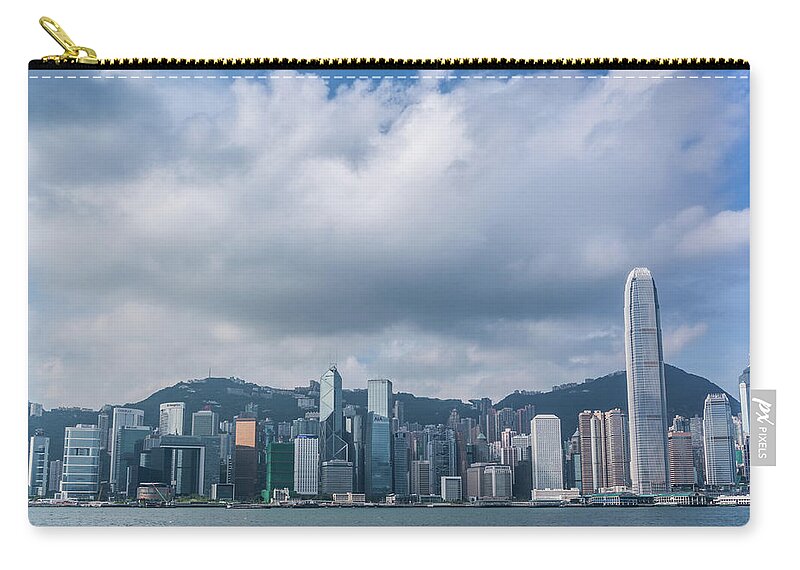 Financial District Zip Pouch featuring the photograph Hong Kong Island by Wilfred Y Wong