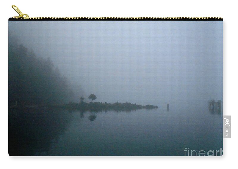 Hornby Island Zip Pouch featuring the photograph Hornby Island Fog by John Lyes