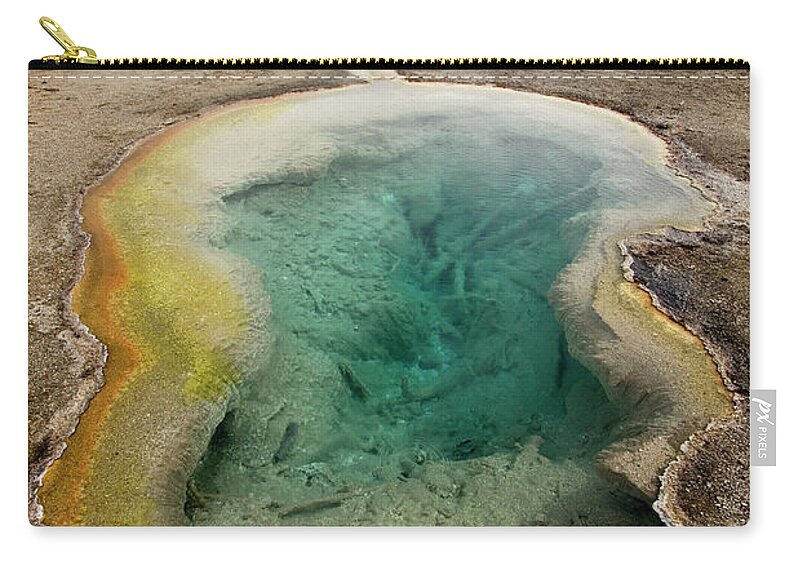 Tranquility Zip Pouch featuring the photograph Hot Pool by J. Martin Paige Iii