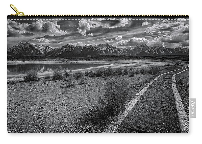 Sierra Zip Pouch featuring the photograph Hot Springs Path by Cat Connor