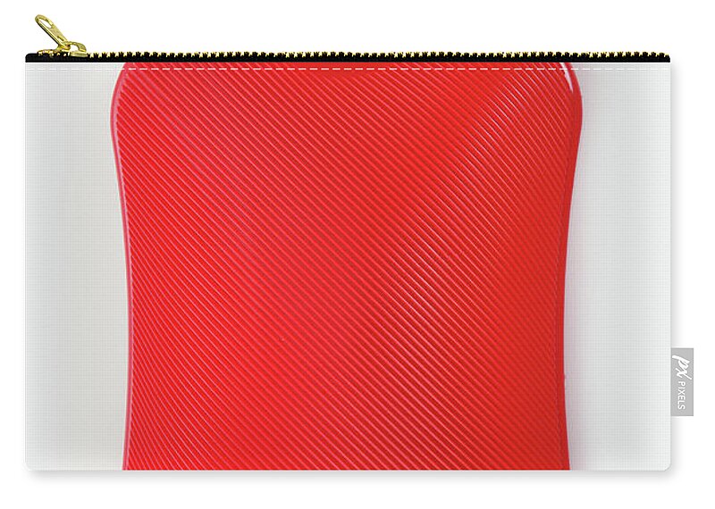 White Background Zip Pouch featuring the photograph Hot Water Bottle by Rolfbodmer
