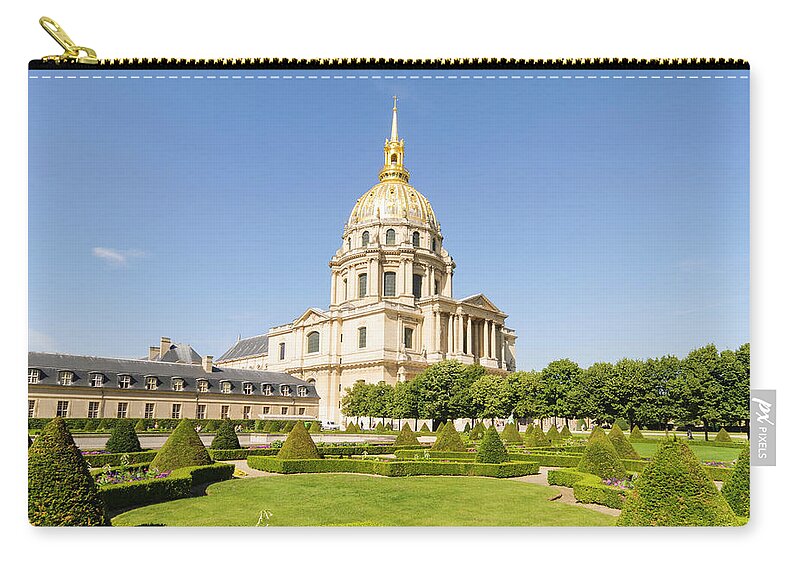 Topiary Zip Pouch featuring the photograph Hotel Des Invalides, Paris, France by John Harper