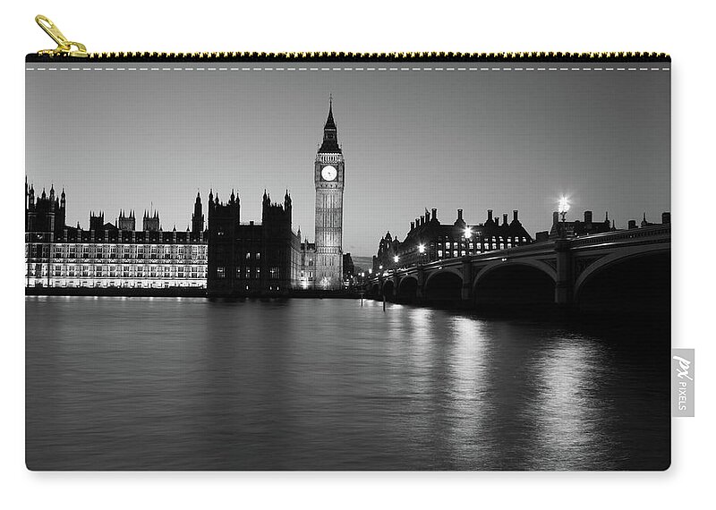 Gothic Style Zip Pouch featuring the photograph Houses Of Parliament In London, England by Davidcallan