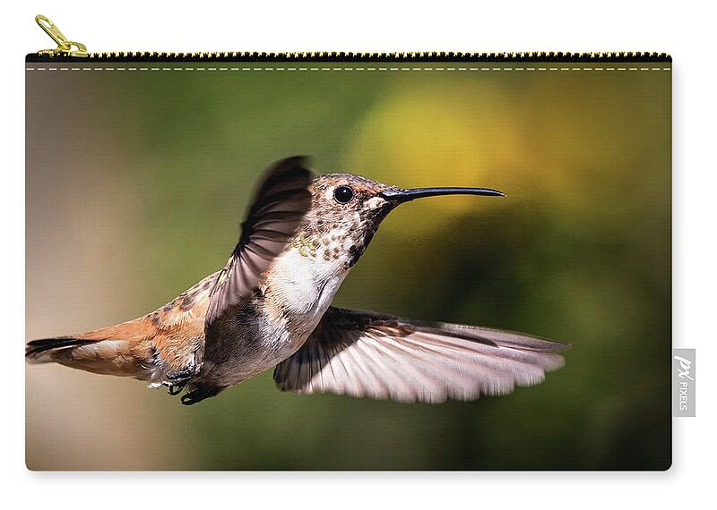 Hummer Zip Pouch featuring the photograph Hummer 1 by Endre Balogh