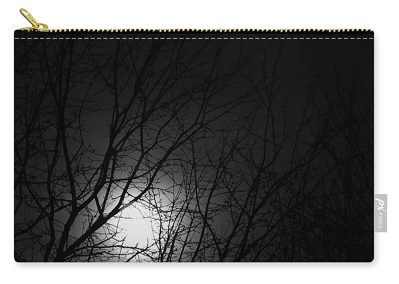Jon Burch Zip Pouch featuring the photograph Hunters Moon by Jon Burch Photography