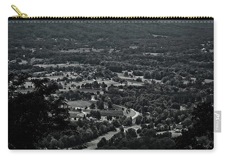 Mountains Zip Pouch featuring the photograph I 64 Overlook by George Taylor
