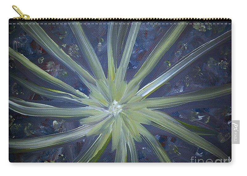 Abstract Zip Pouch featuring the painting I Am by Myrtle Joy