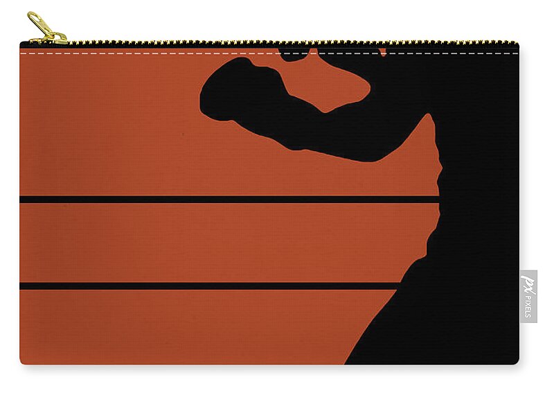 Raging Bull Carry-all Pouch featuring the digital art I Don't Go Down For Nobody by Naxart Studio