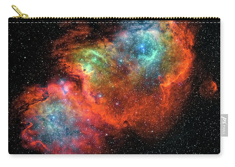 Dust Zip Pouch featuring the photograph Ic 1848, The Soul Nebula by Stocktrek Images