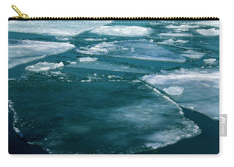 Ice Zip Pouch featuring the photograph Ice 2 by Stuart Manning