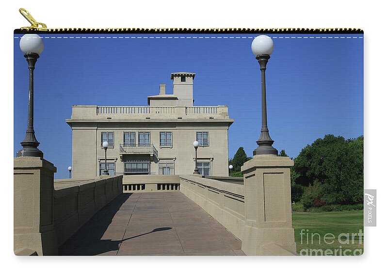 Concrete Zip Pouch featuring the photograph Maryhill Museum of Arts by Rich Collins