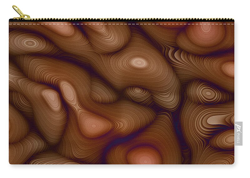 Art Zip Pouch featuring the digital art In a Lonely Place by Jeff Iverson