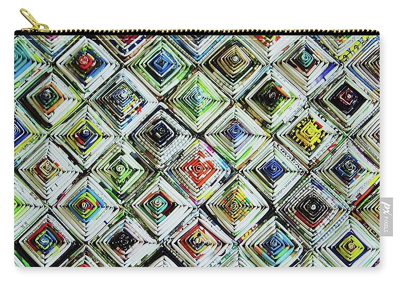 Abstract Zip Pouch featuring the photograph In The Fold by Julie Rauscher