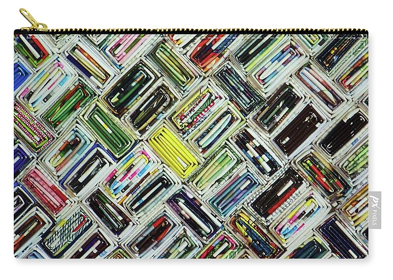 Abstract Zip Pouch featuring the photograph In The Fold Too by Julie Rauscher