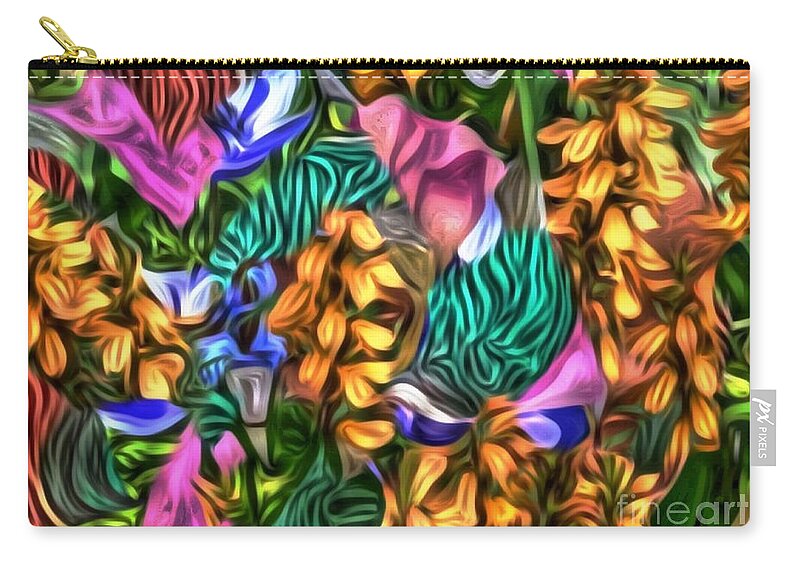 Photography Zip Pouch featuring the digital art In the Tropics by Kathie Chicoine