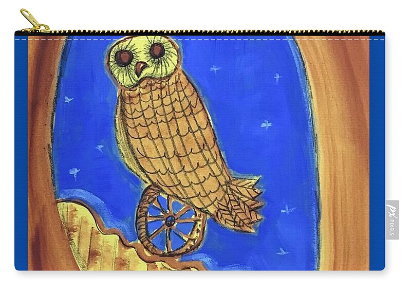 Ricardosart37 Zip Pouch featuring the painting Independence by Ricardo Penalver deceased