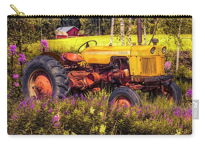 Barn Zip Pouch featuring the photograph Indian Summery by Debra and Dave Vanderlaan